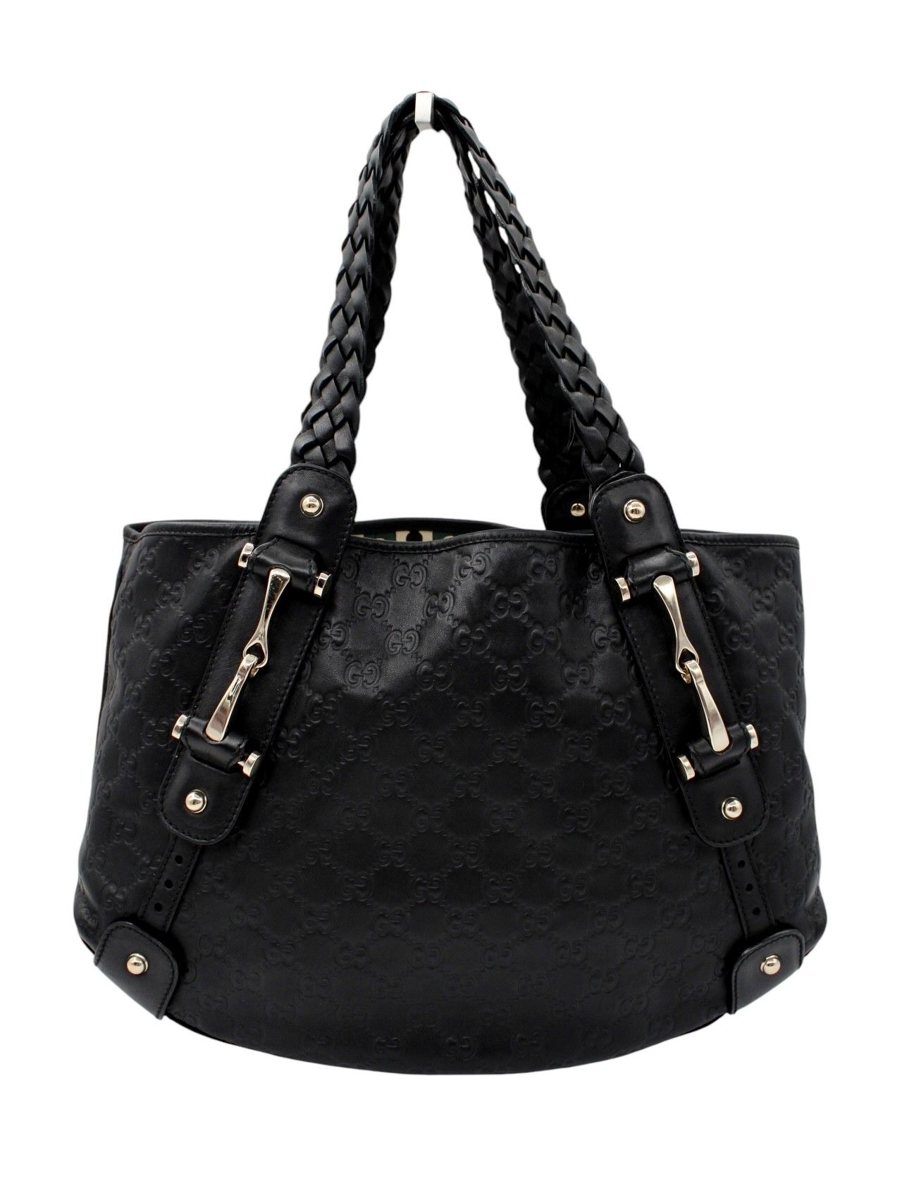 Borsa Gucci Horsebit in Pelle Guccissima Nera thumb
