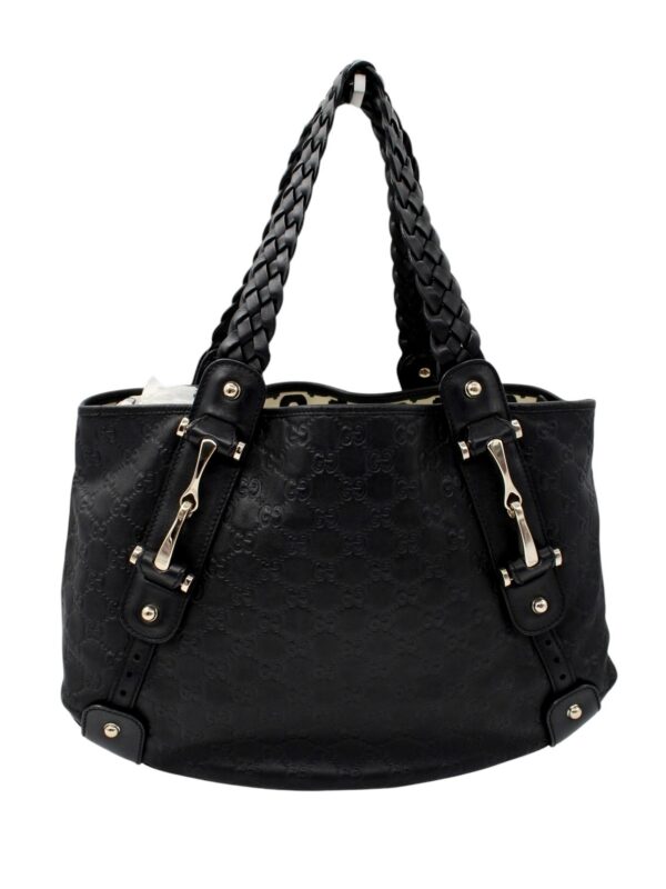 Borsa Gucci Horsebit in Pelle Guccissima Nera