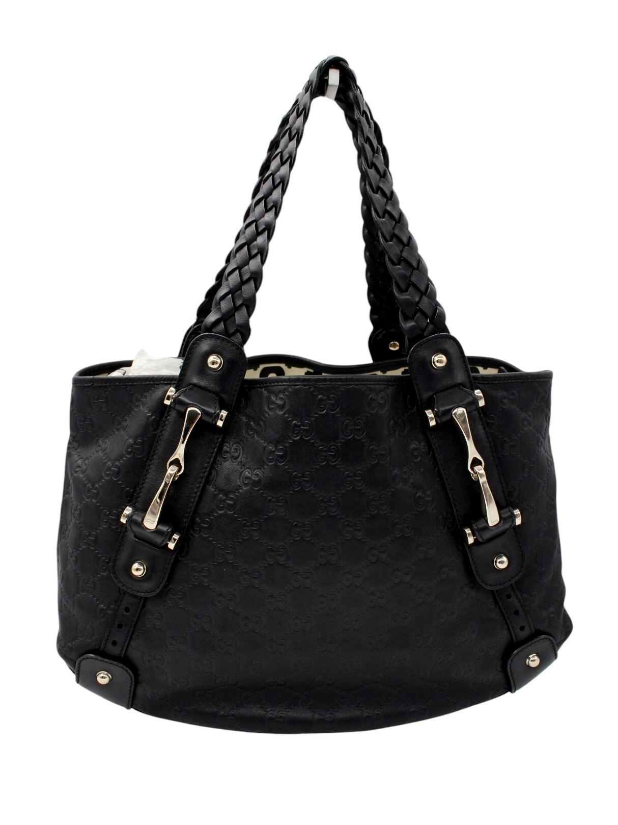 Borsa Gucci Horsebit in Pelle Guccissima Nera thumb
