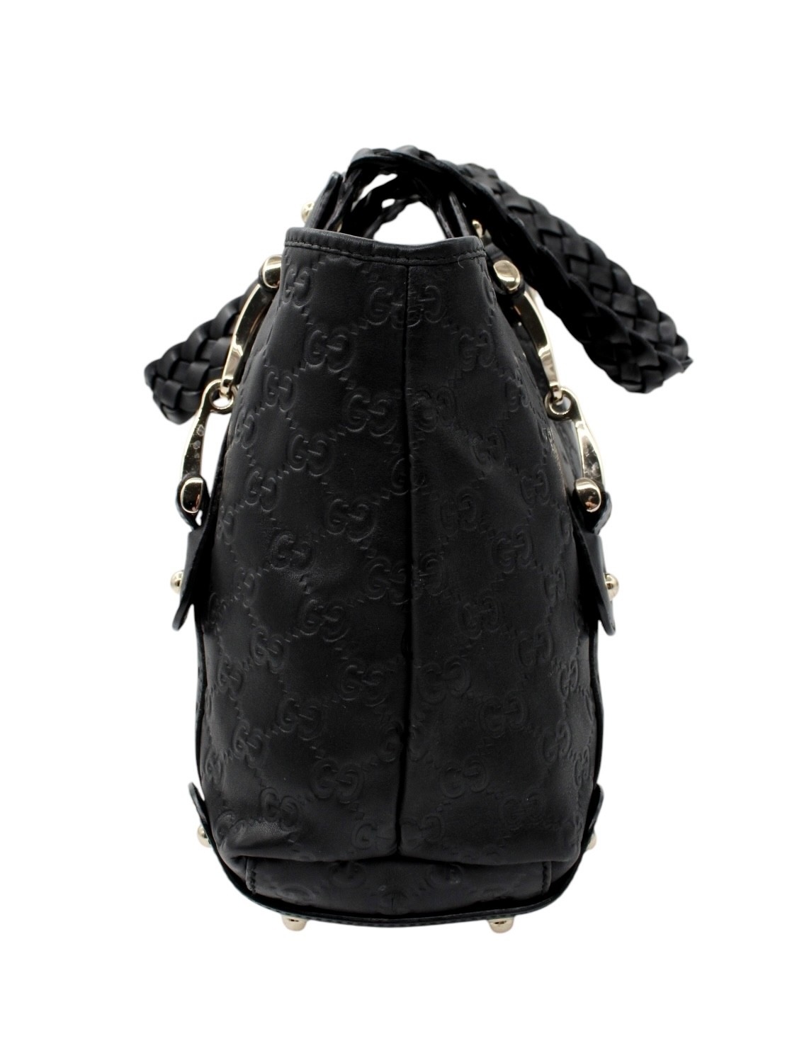 Borsa Gucci Horsebit in Pelle Guccissima Nera thumb