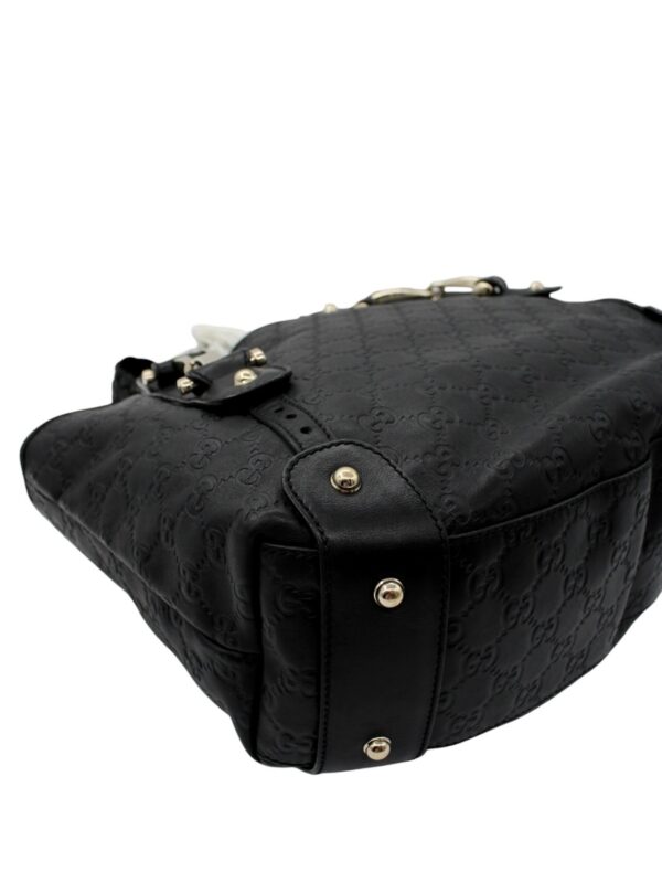Borsa Gucci Horsebit in Pelle Guccissima Nera