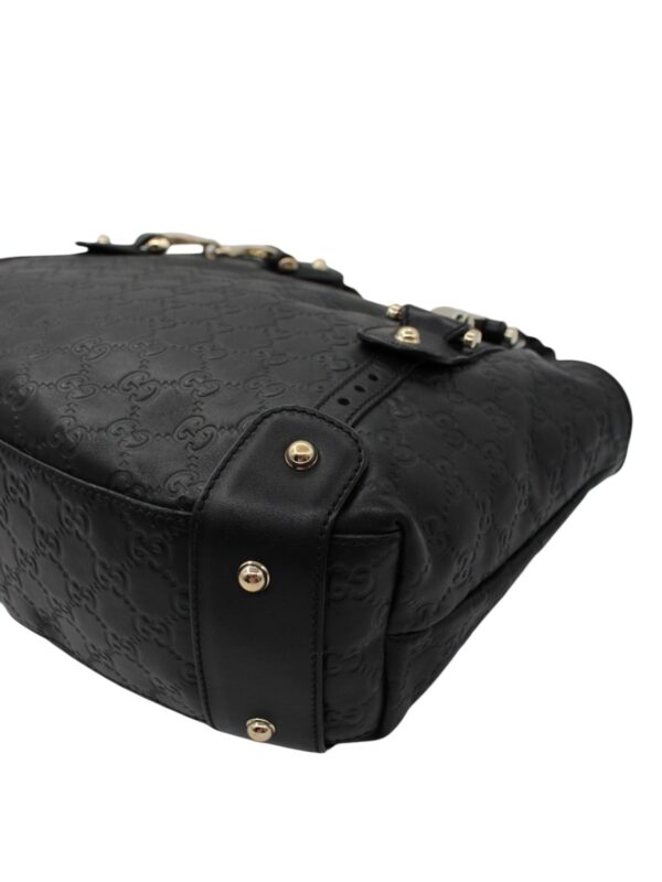 Borsa Gucci Horsebit in Pelle Guccissima Nera