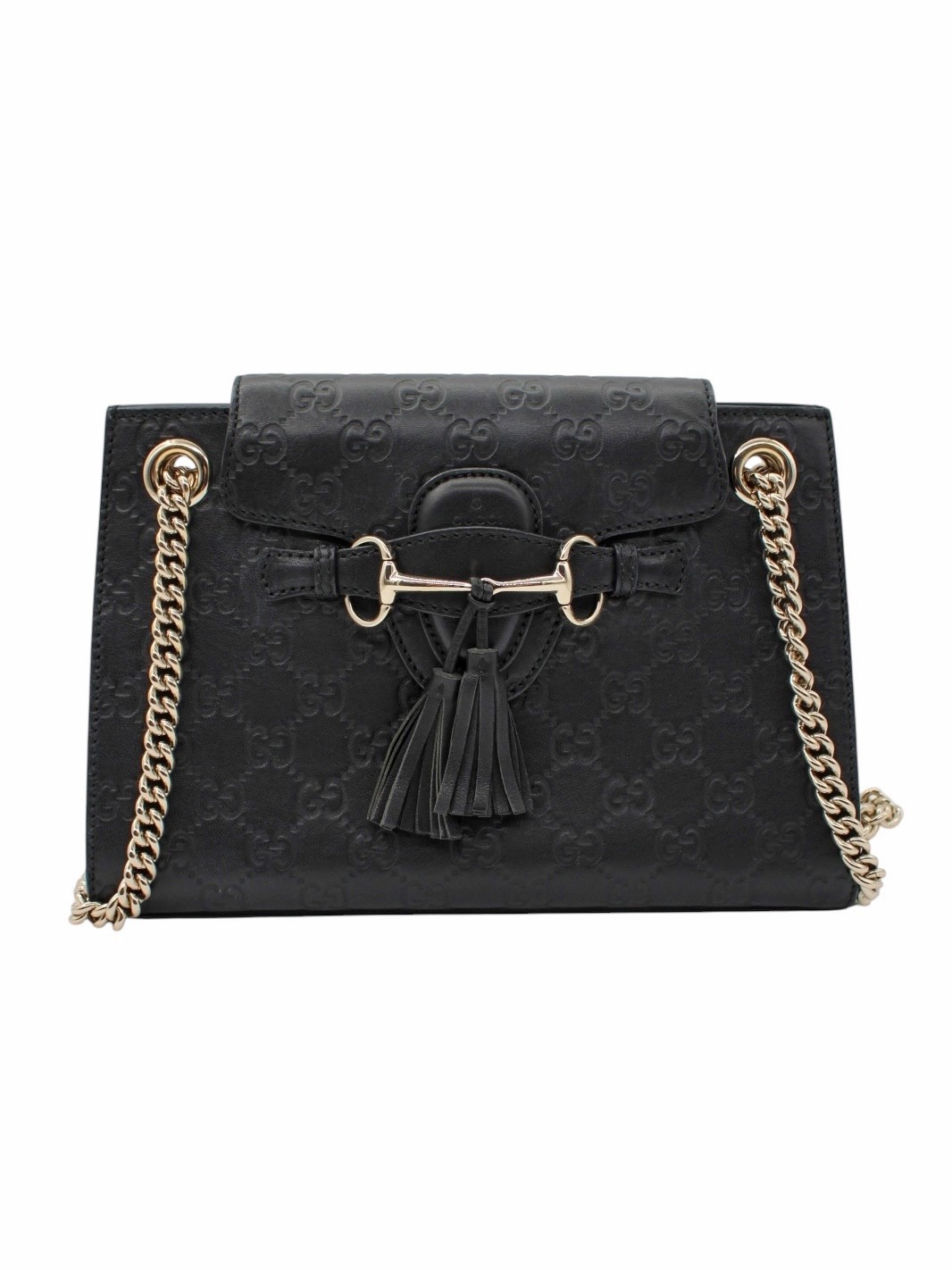 Borsa Gucci Emily in Pelle Guccissima Nera thumb