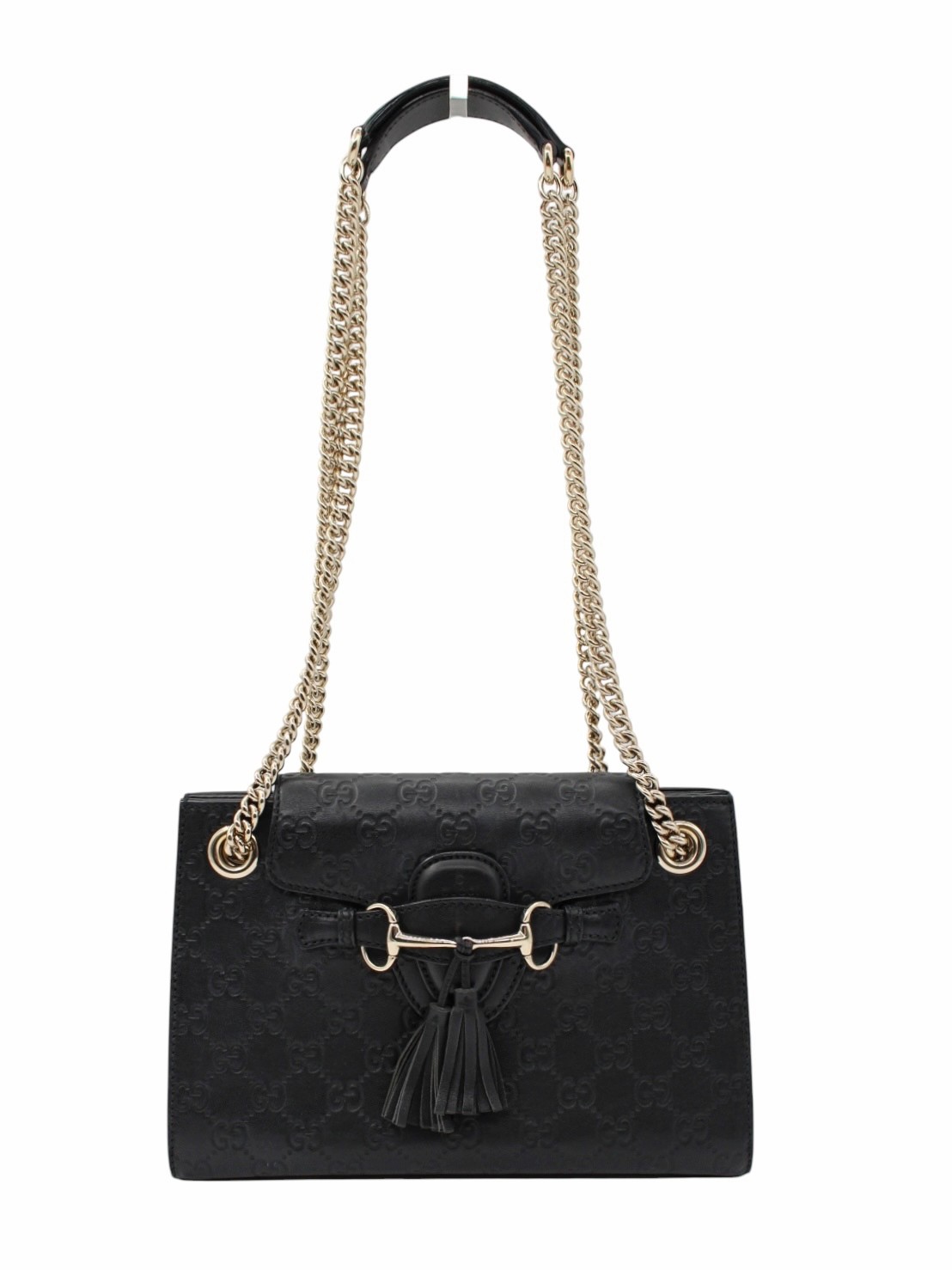 Borsa Gucci Emily in Pelle Guccissima Nera thumb