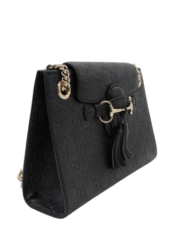 Borsa Gucci Emily in Pelle Guccissima Nera