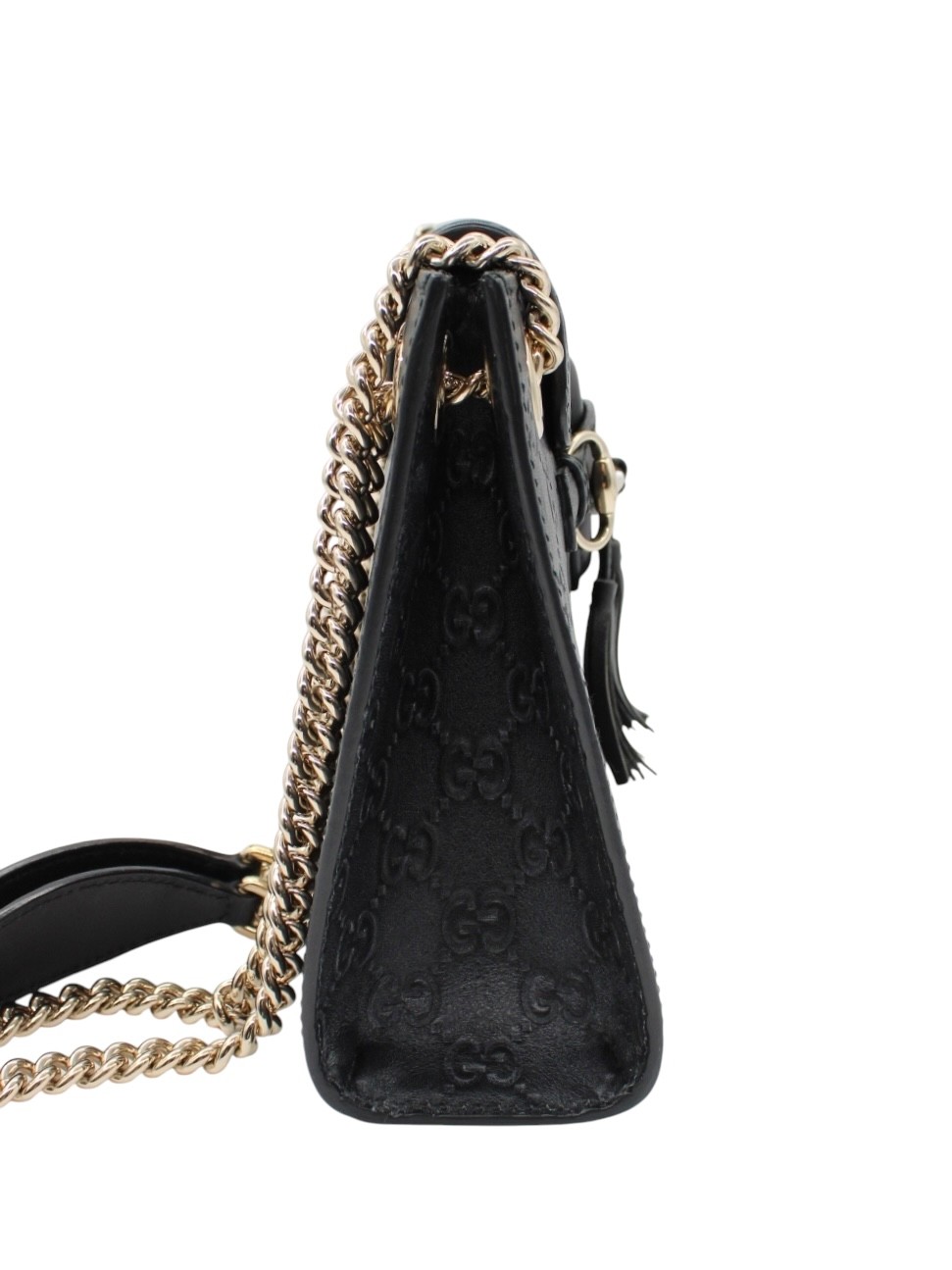 Borsa Gucci Emily in Pelle Guccissima Nera thumb