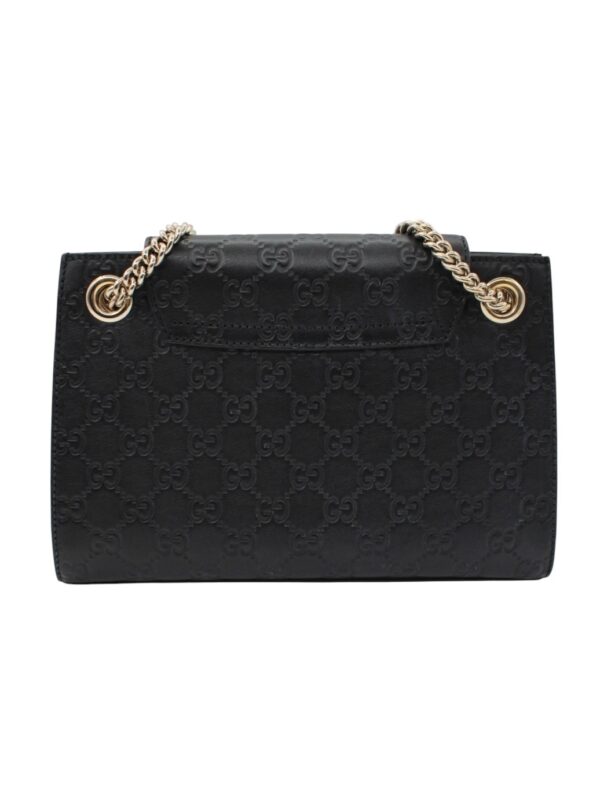 Borsa Gucci Emily in Pelle Guccissima Nera