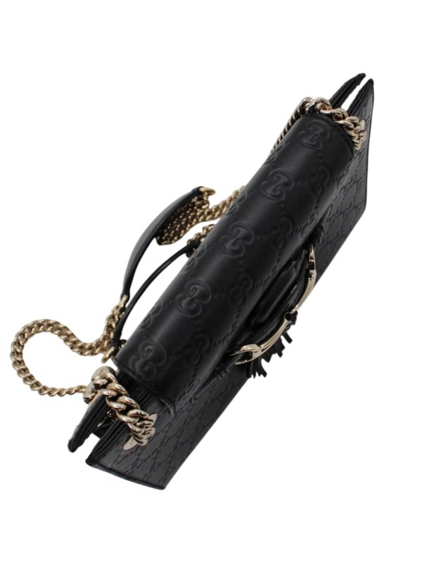 Borsa Gucci Emily in Pelle Guccissima Nera