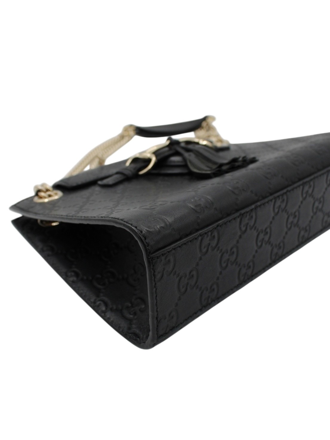 Borsa Gucci Emily in Pelle Guccissima Nera thumb