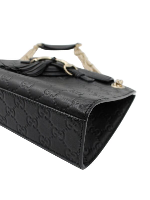 Borsa Gucci Emily in Pelle Guccissima Nera