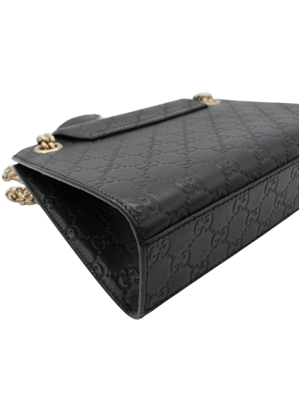 Borsa Gucci Emily in Pelle Guccissima Nera thumb