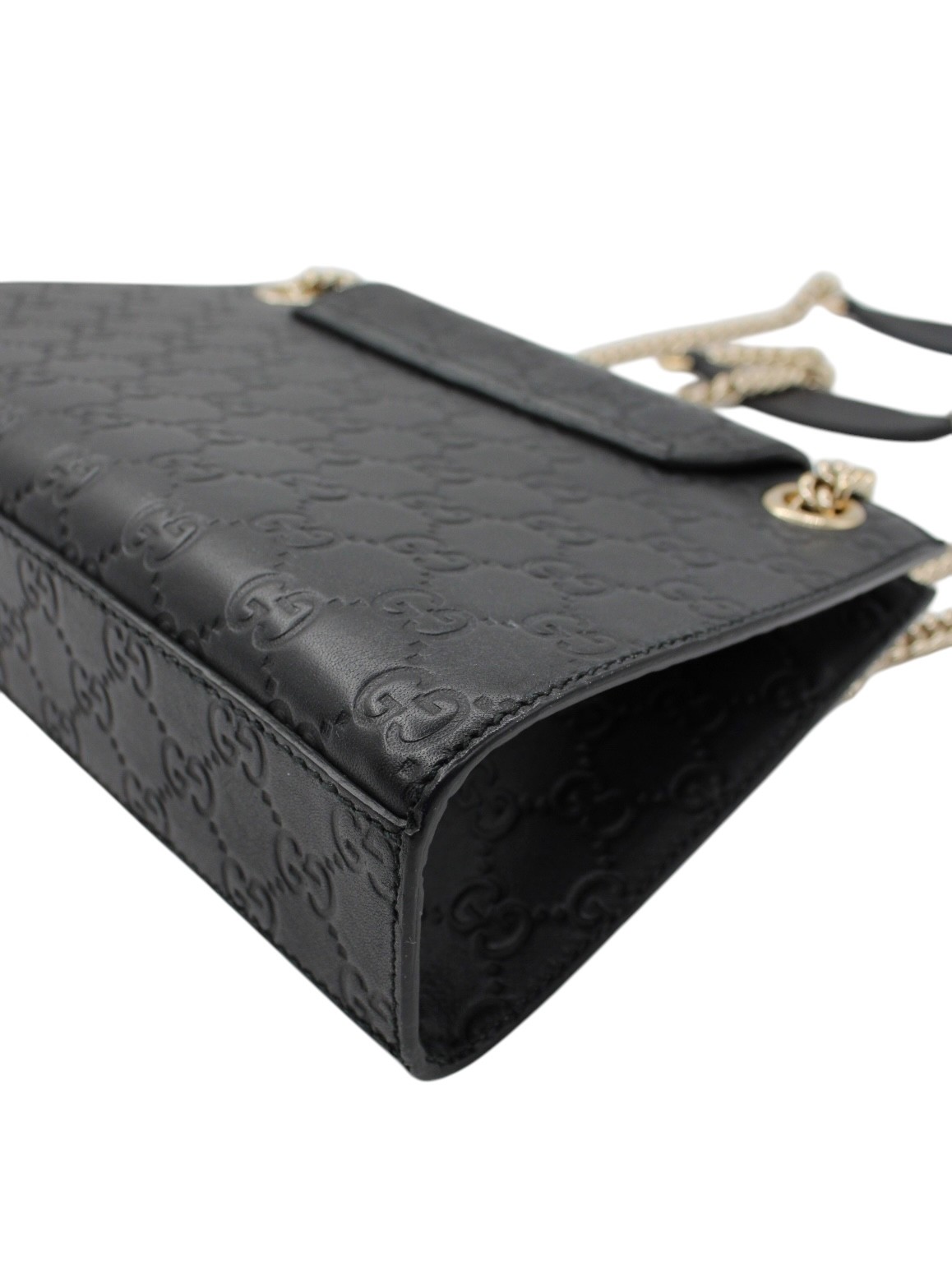 Borsa Gucci Emily in Pelle Guccissima Nera thumb