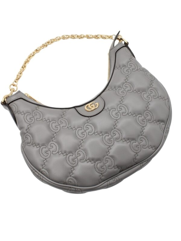 Borsa Gucci GG Matelassé in Pelle Grigia