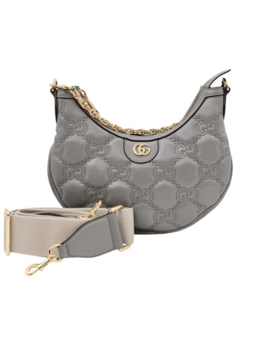 Borsa Gucci GG Matelassé in Pelle Grigia