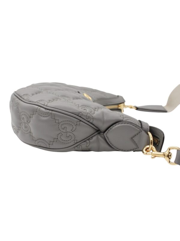 Borsa Gucci GG Matelassé in Pelle Grigia