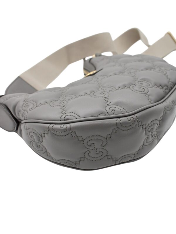 Borsa Gucci GG Matelassé in Pelle Grigia