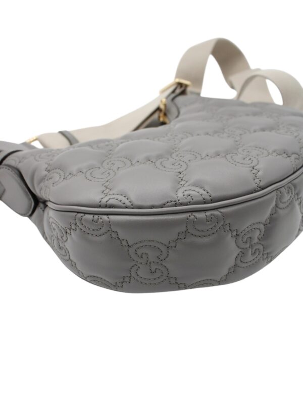 Borsa Gucci GG Matelassé in Pelle Grigia