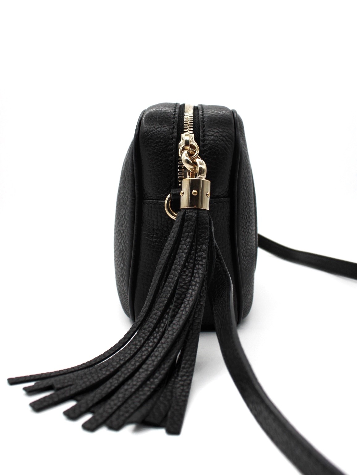 Borsa a Tracolla Gucci Soho in Pelle Nera thumb