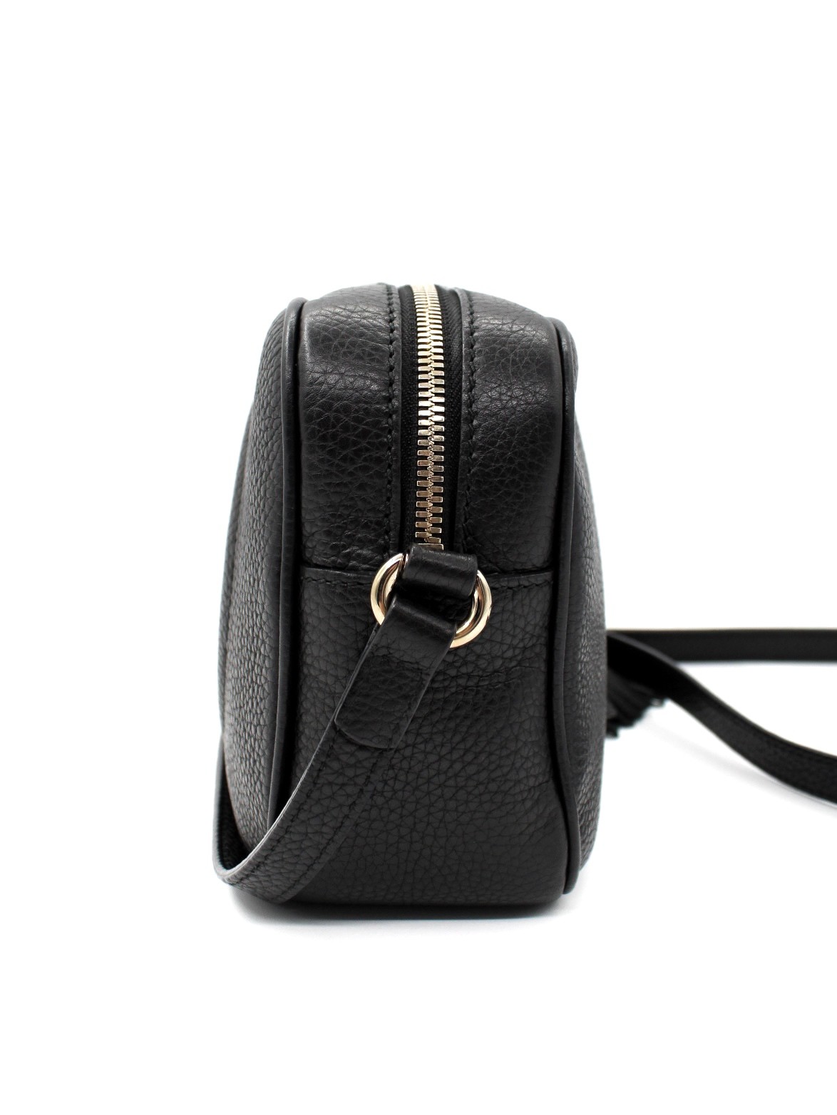 Borsa a Tracolla Gucci Soho in Pelle Nera thumb