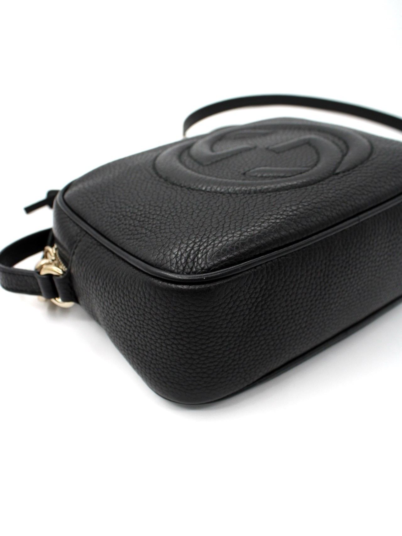 Borsa a Tracolla Gucci Soho in Pelle Nera thumb