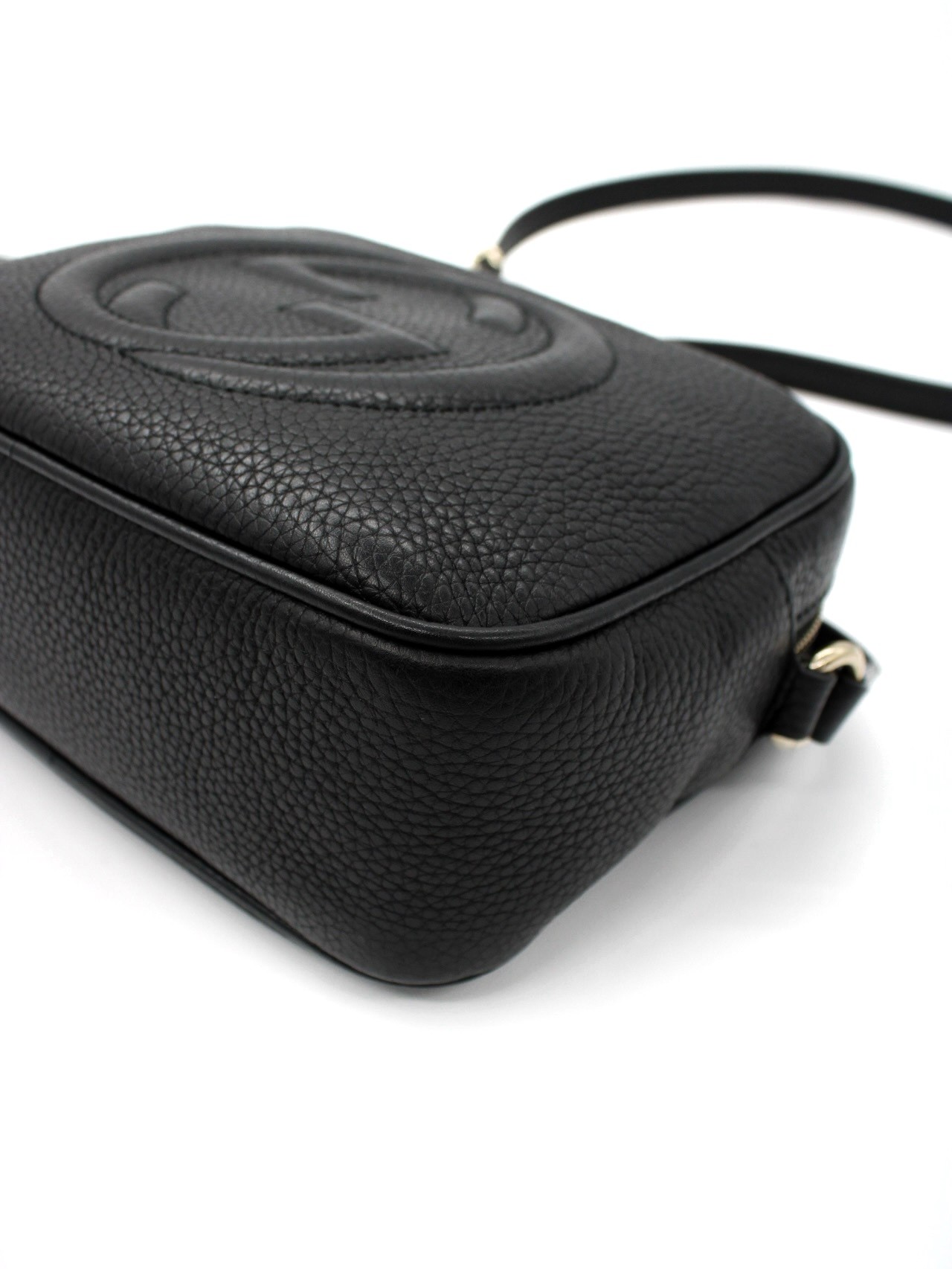 Borsa a Tracolla Gucci Soho in Pelle Nera thumb