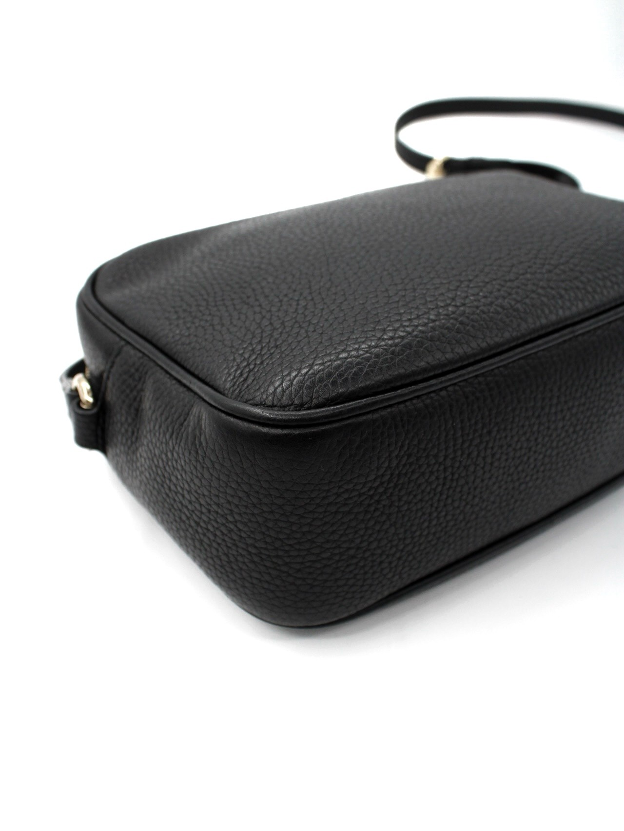 Borsa a Tracolla Gucci Soho in Pelle Nera thumb