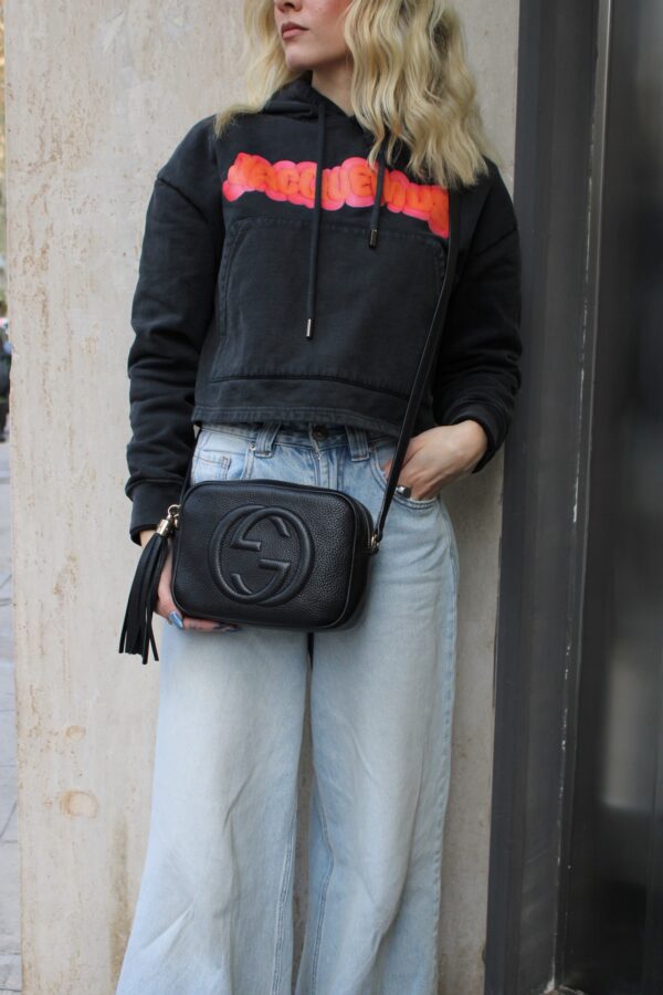 Borsa a Tracolla Gucci Soho in Pelle Nera