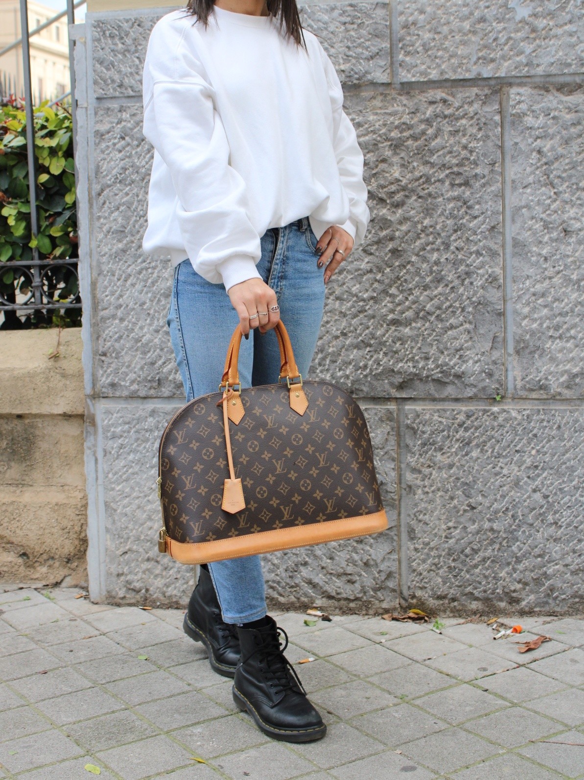 Borsa Louis Vuitton Alma GM Monogram thumb
