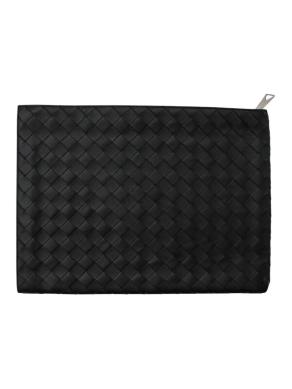 Pochette Clutch Bottega Veneta in Pelle Nera