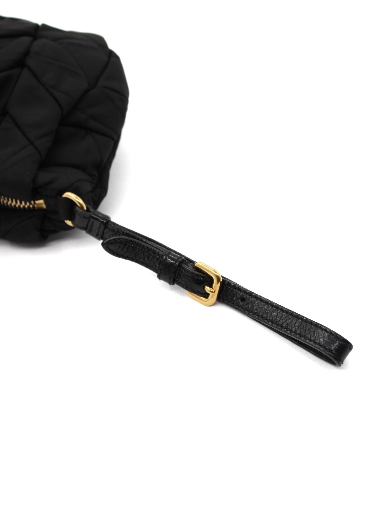 Pochette Prada in tela vela nera thumb