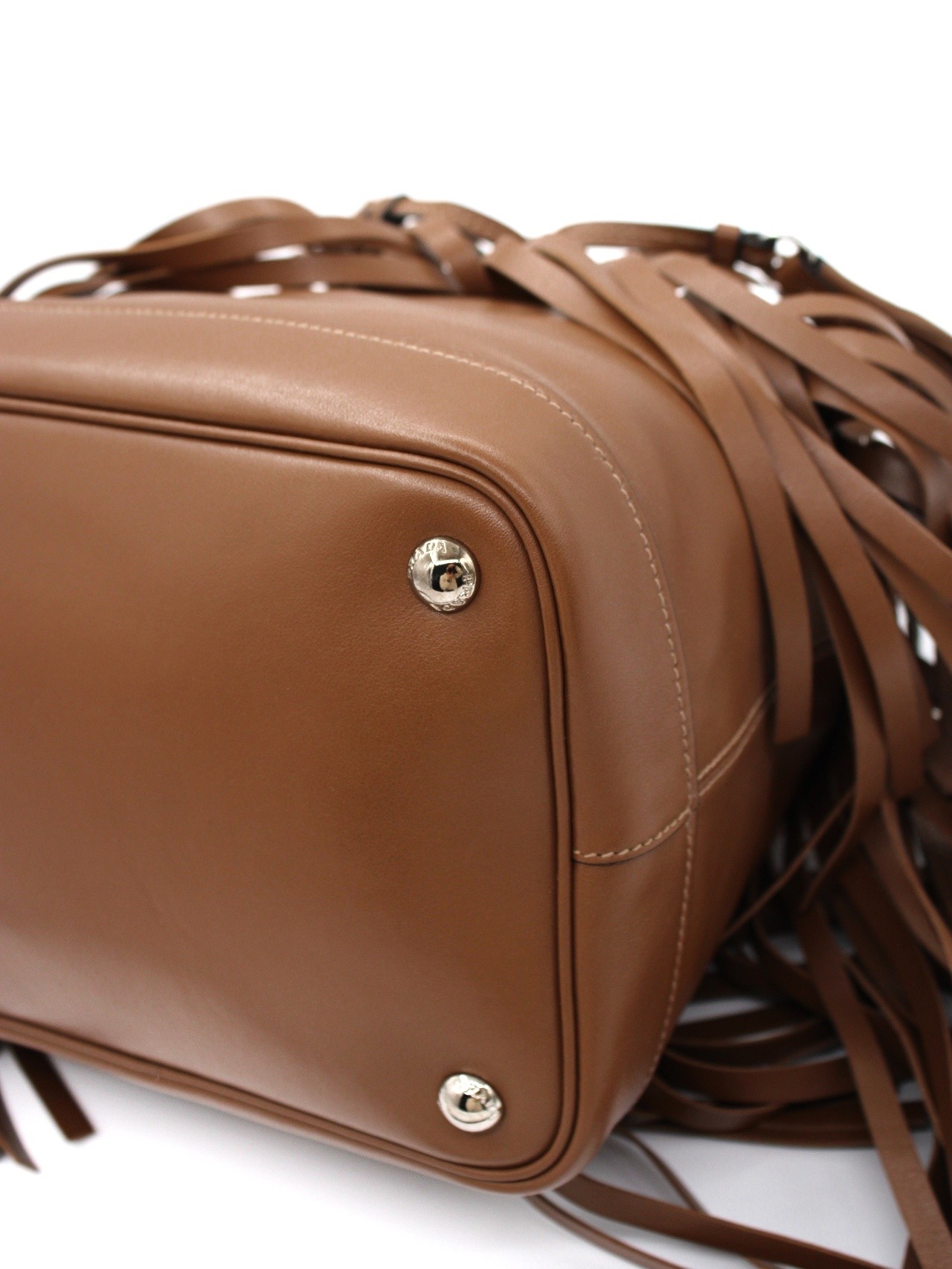 Borsa a secchiello Prada con frange thumb