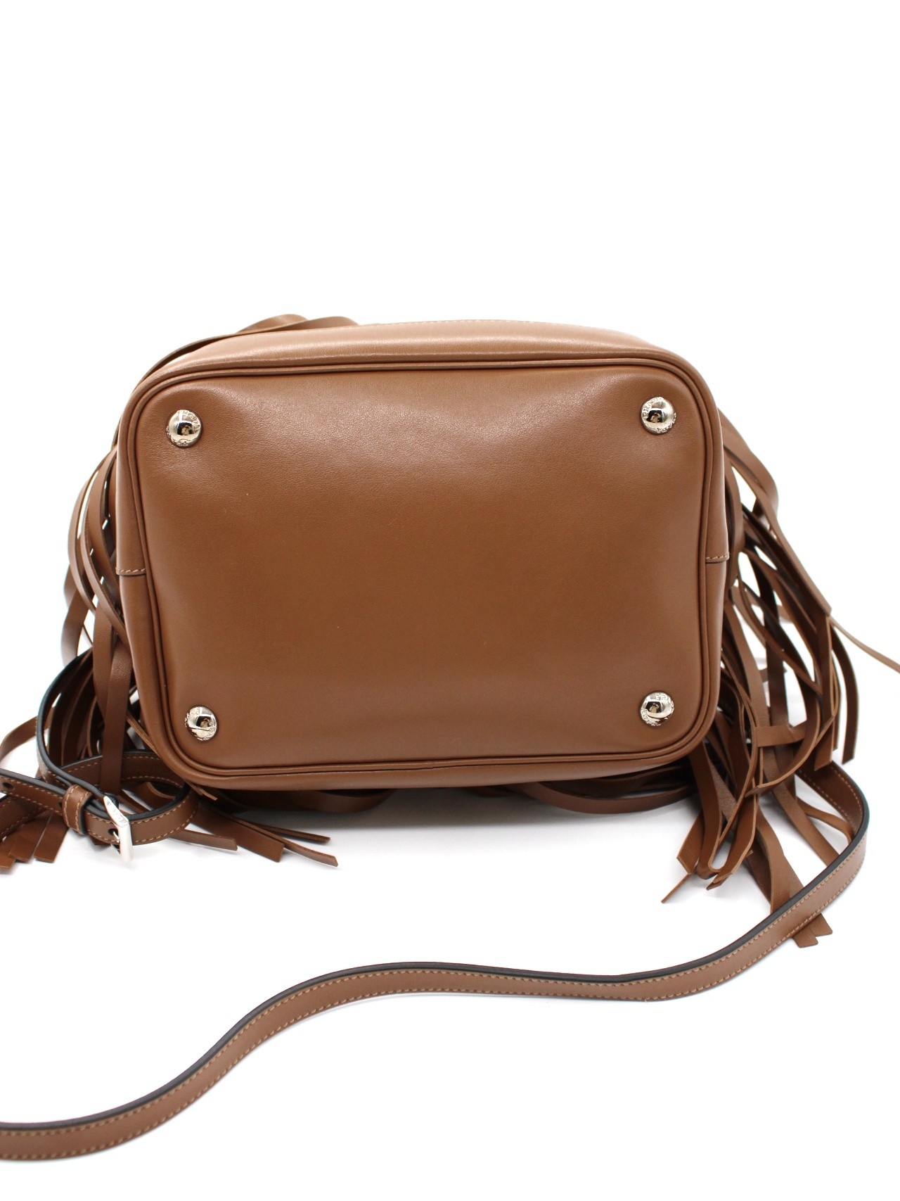 Borsa a secchiello Prada con frange thumb