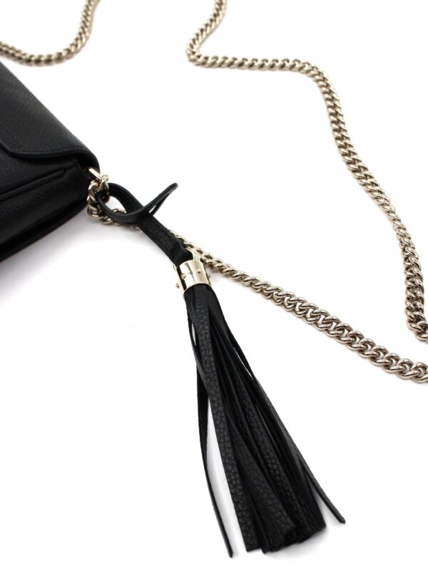 Tracolla Gucci Soho in pelle nera