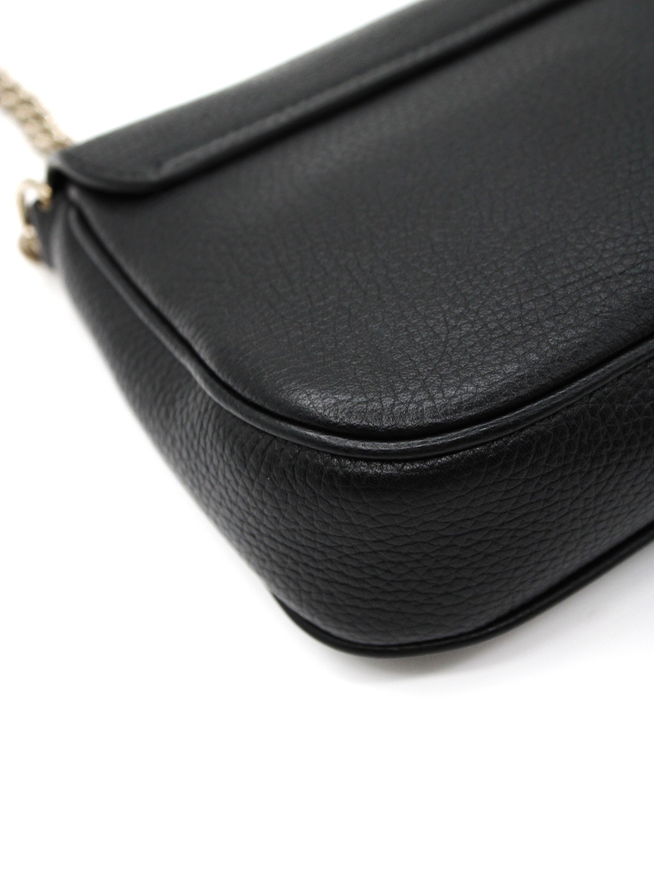 Tracolla Gucci Soho in pelle nera thumb