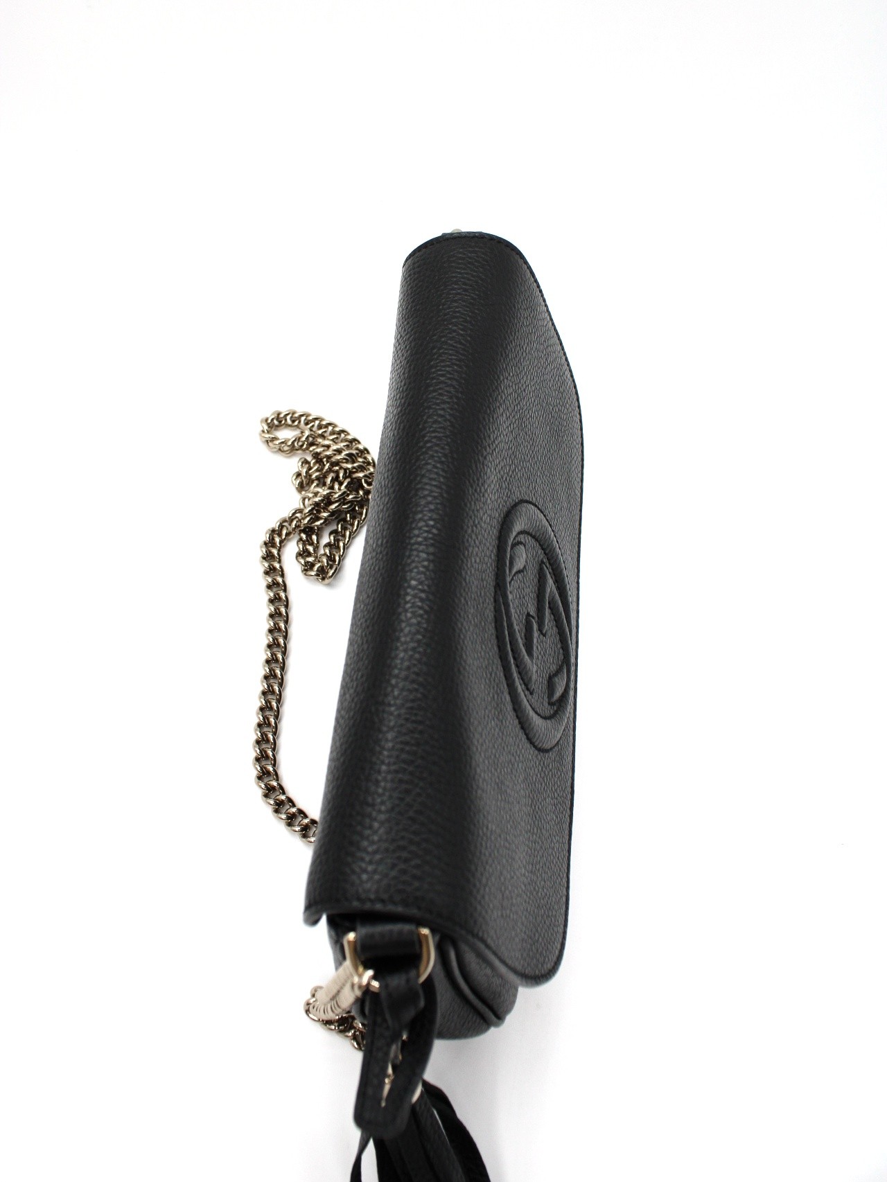 Tracolla Gucci Soho in pelle nera thumb
