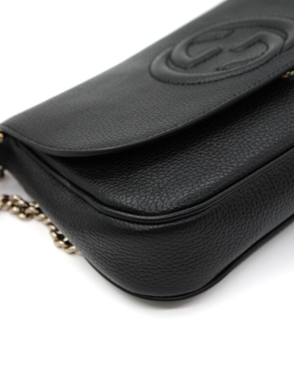 Tracolla Gucci Soho in pelle nera