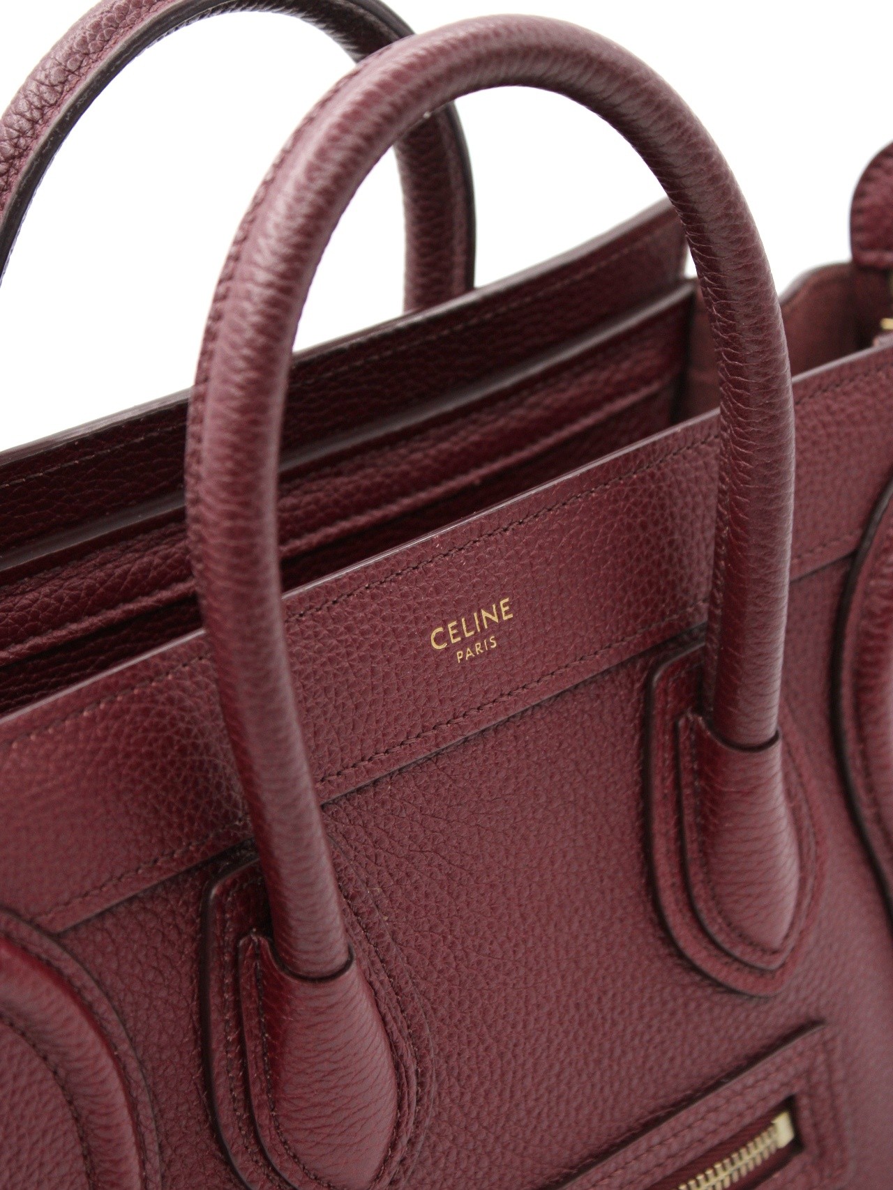 Borsa Celine Luggage Nano in pelle thumb