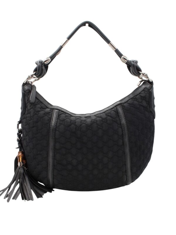 Borsa Gucci Bamboo in Neoprene Nero