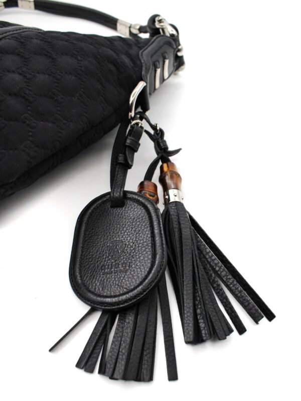 Borsa Gucci Bamboo in Neoprene Nero