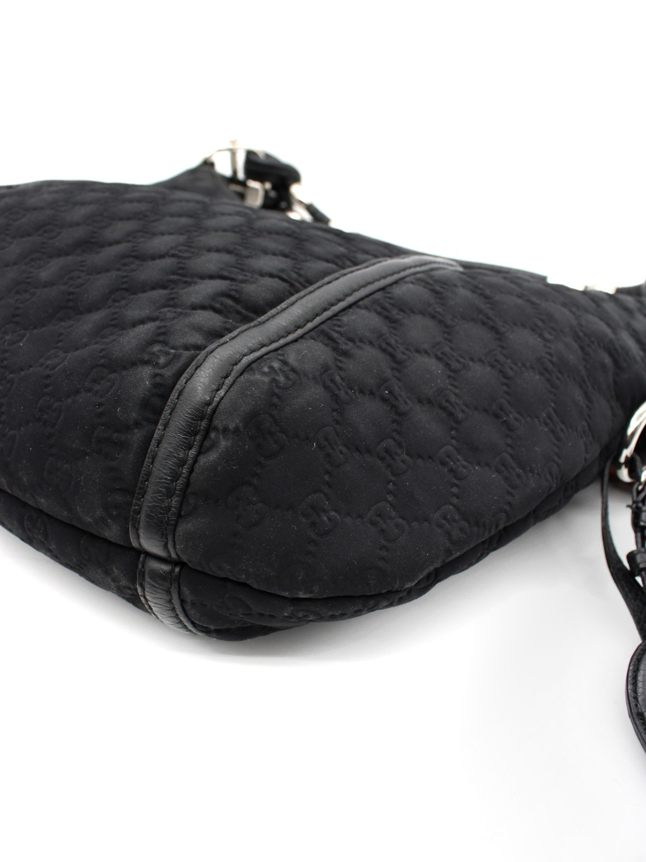 Borsa Gucci Bamboo in Neoprene Nero thumb