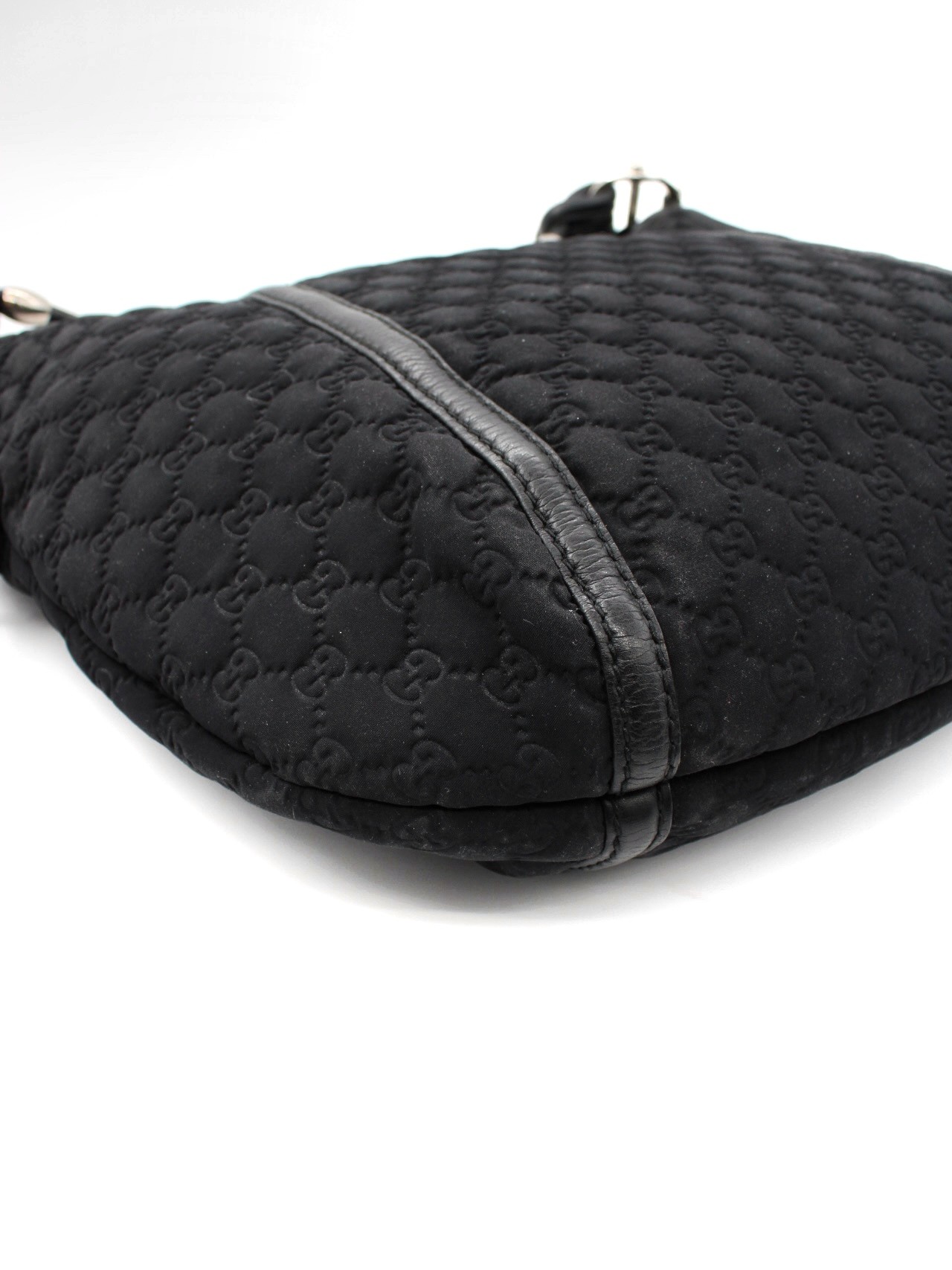 Borsa Gucci Bamboo in Neoprene Nero thumb