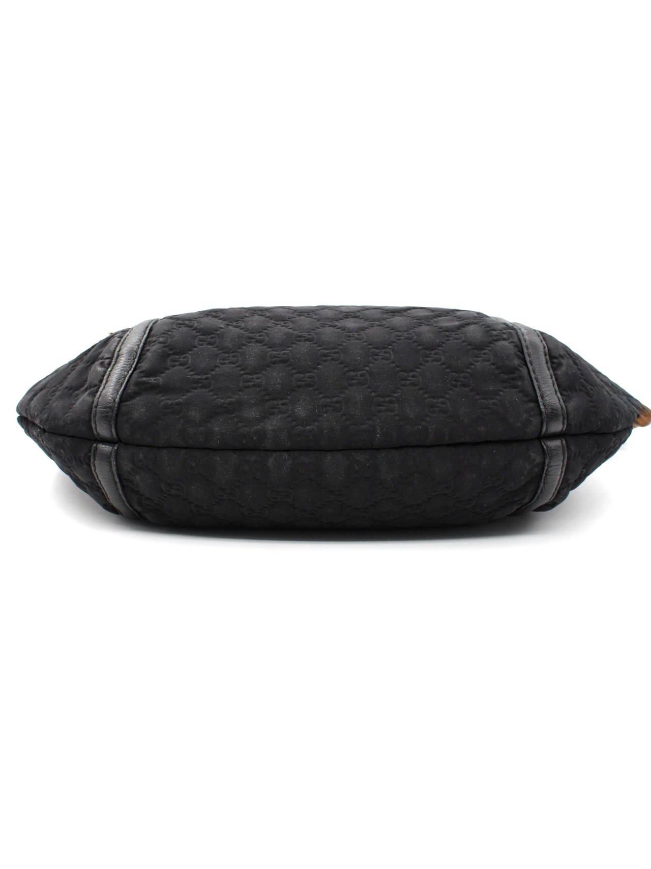 Borsa Gucci Bamboo in Neoprene Nero thumb