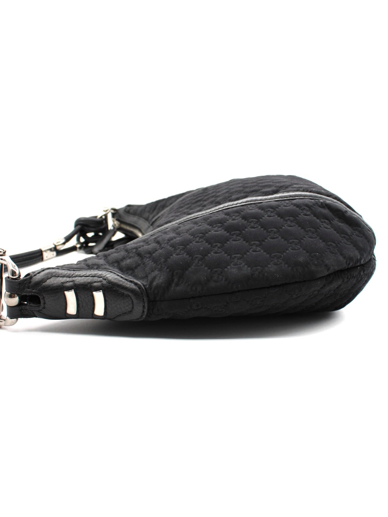 Borsa Gucci Bamboo in Neoprene Nero thumb
