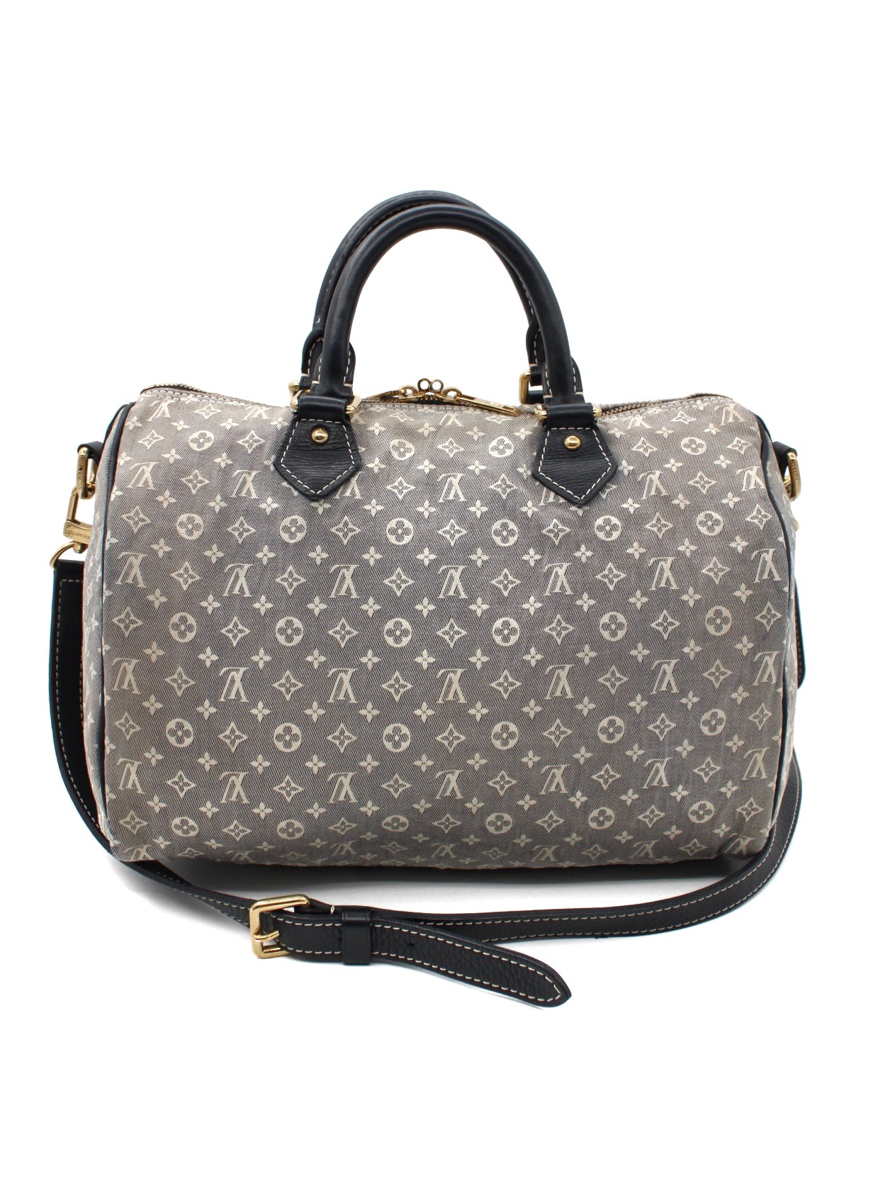 Borsa Louis Vuitton Speedy Mini Lin Blu thumb