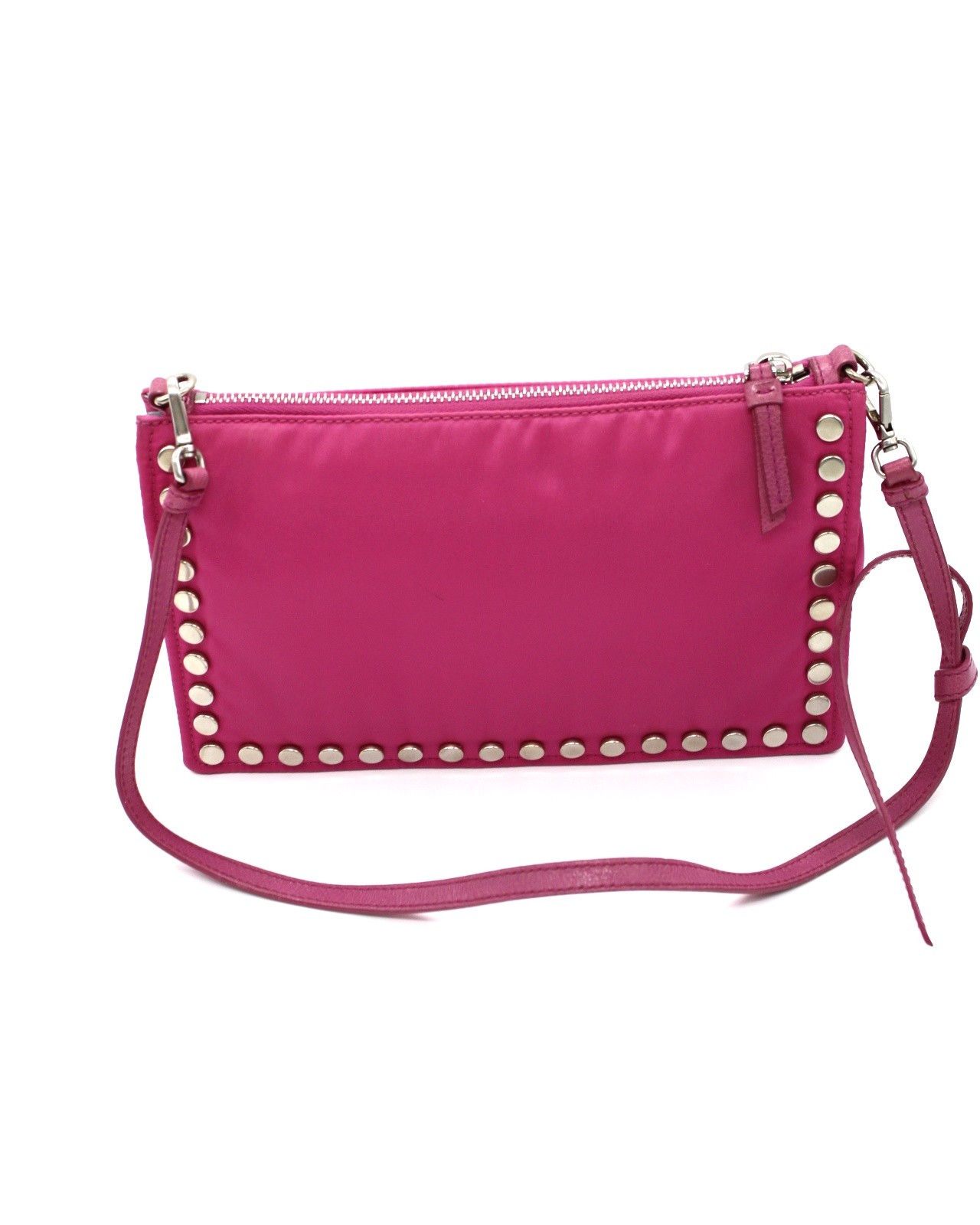 Borsa Prada a spalla fucsia astrale thumb