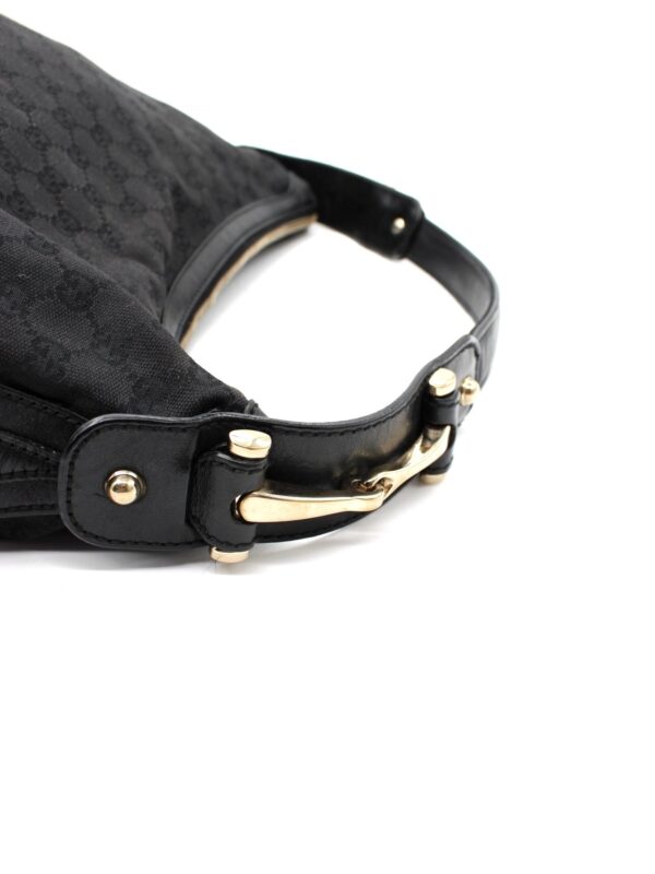 Borsa Gucci Hobo in Tessuto GG Nera