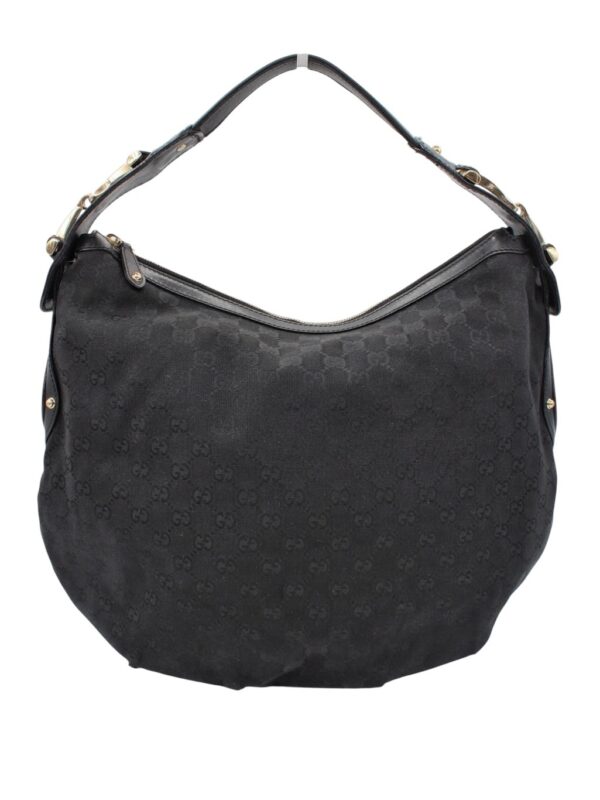 Borsa Gucci Hobo in Tessuto GG Nera