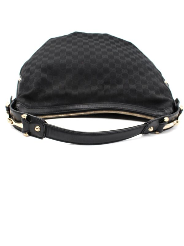 Borsa Gucci Hobo in Tessuto GG Nera