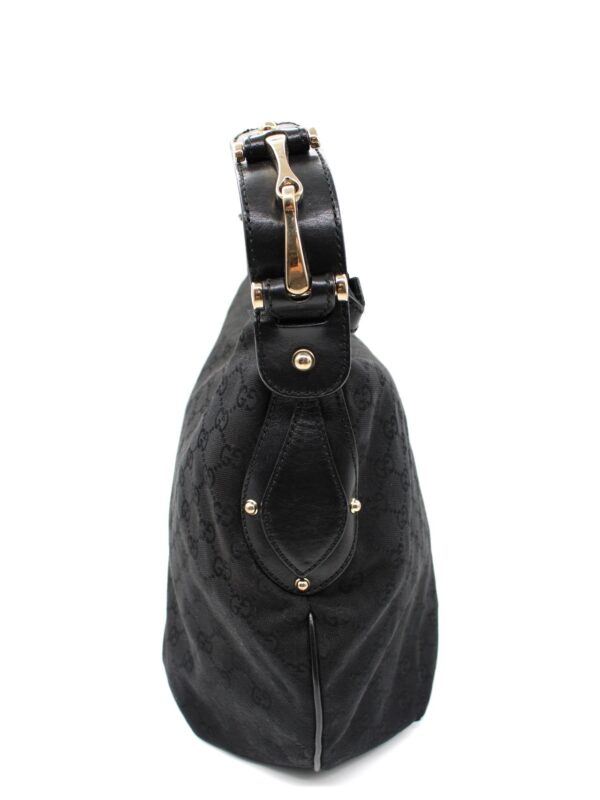 Borsa Gucci Hobo in Tessuto GG Nera