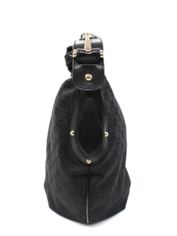 Borsa Gucci Hobo in Tessuto GG Nera
